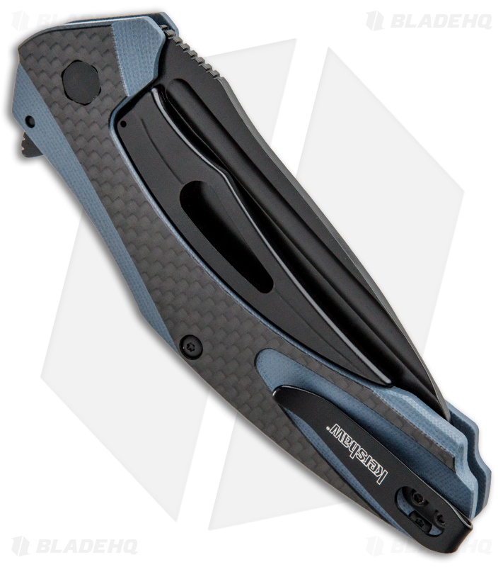 Kershaw Natrix Manual Folding Knife | Blue G-10 + CF | Blade HQ