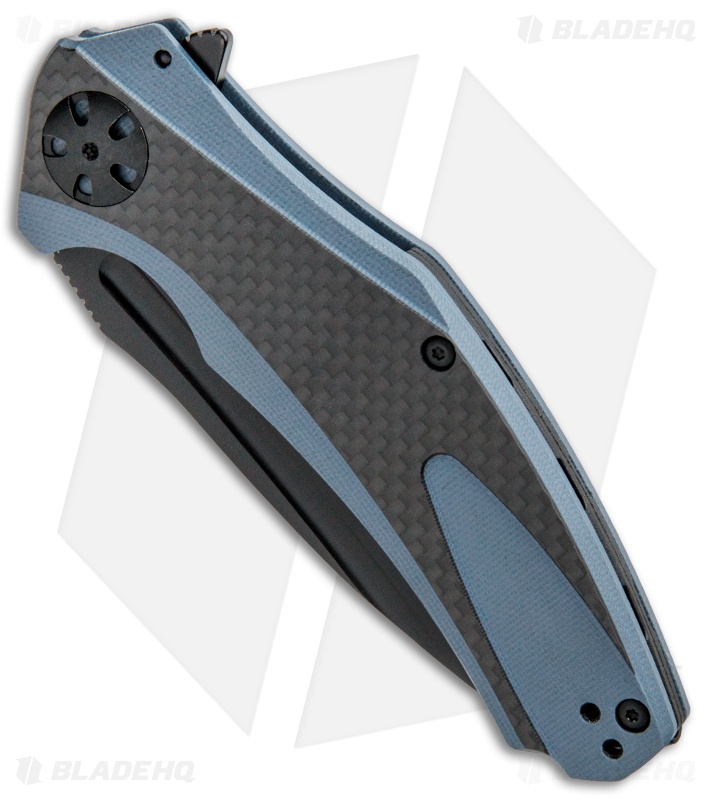 Kershaw Natrix Manual Folding Knife | Blue G-10 + CF | Blade HQ