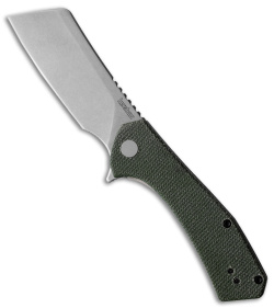 Kershaw Static Clever Liner Lock Knife Green Micarta (2.8" Stonewash D2)