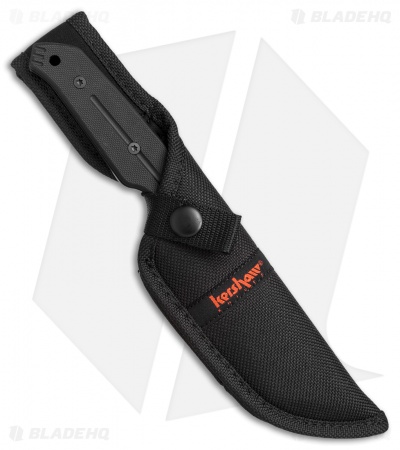 Kershaw Tone Fixed Blade Knife Black G-10 (3.75" Black) 3431X