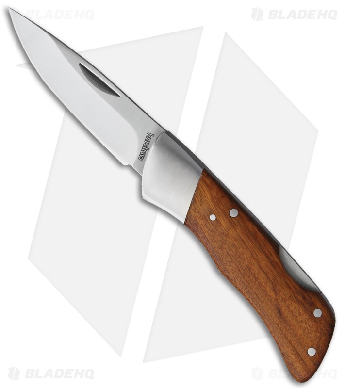 Kershaw Wood Lockback Knife (2.5" Satin) KS1362
