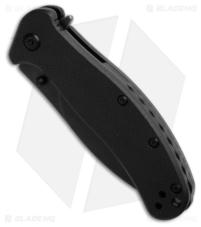 Kershaw Zing Assisted Opening Liner Lock Knife Black G-10 (3" Black SW)