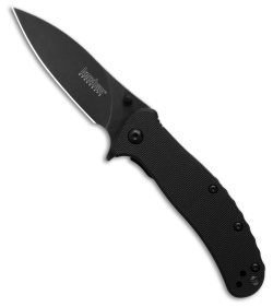 Kershaw Zing Assisted Opening Liner Lock Knife Black G-10 (3&quot; Black SW) | 208735