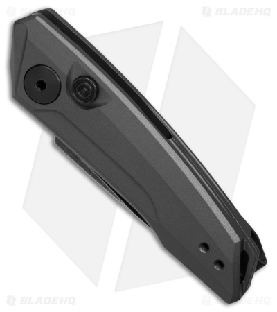 Kershaw Launch 9 Automatic Knife Drop Point Gray Aluminum (2" Black SW)