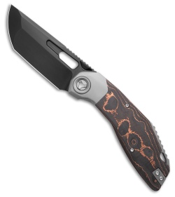 カネコ　レスカノ Ketuo Yakuza Knife Black G-10/Carbon Fiber Bolster Black SW