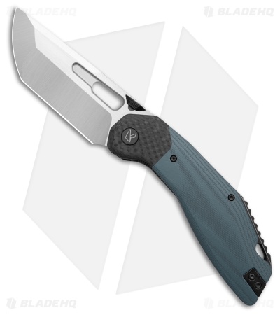 Ketuo Yakuza Liner Lock Knife Blue G-10/Carbon Fiber Bolster (3.3" Satin)