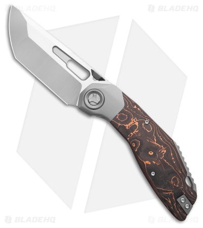 Ketuo Yakuza Frame Lock Knife Titanium/Copper Foil Carbon Fiber (3.3" Satin)