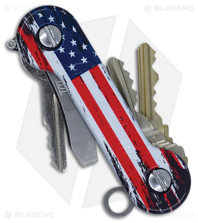 KEY-BAR Preamble Blue/Red/White Flag Key Holder - Blade HQ