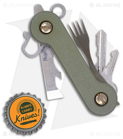 KeyBar Preamble Green G-10 Pocket Key Holder - Blade HQ
