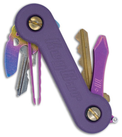 KEY-BAR Preamble Purple G-10 Pocket Key Holder/Organizer