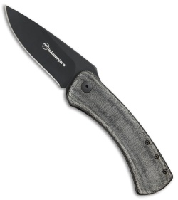 Kilimanjaro Winkler DW Folder Liner Lock Knife Canvas Laminate (3.125" Black) 