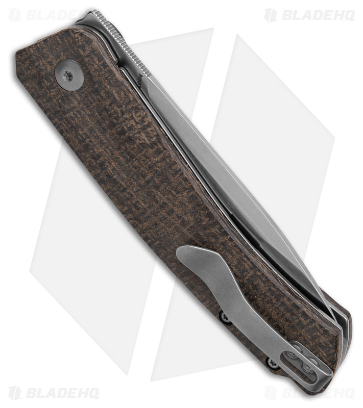 Kizer Agressor Liner Lock Knife Green Micarta (3" Stonewash)