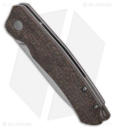 Kizer Agressor Liner Lock Knife Green Micarta (3" Stonewash)