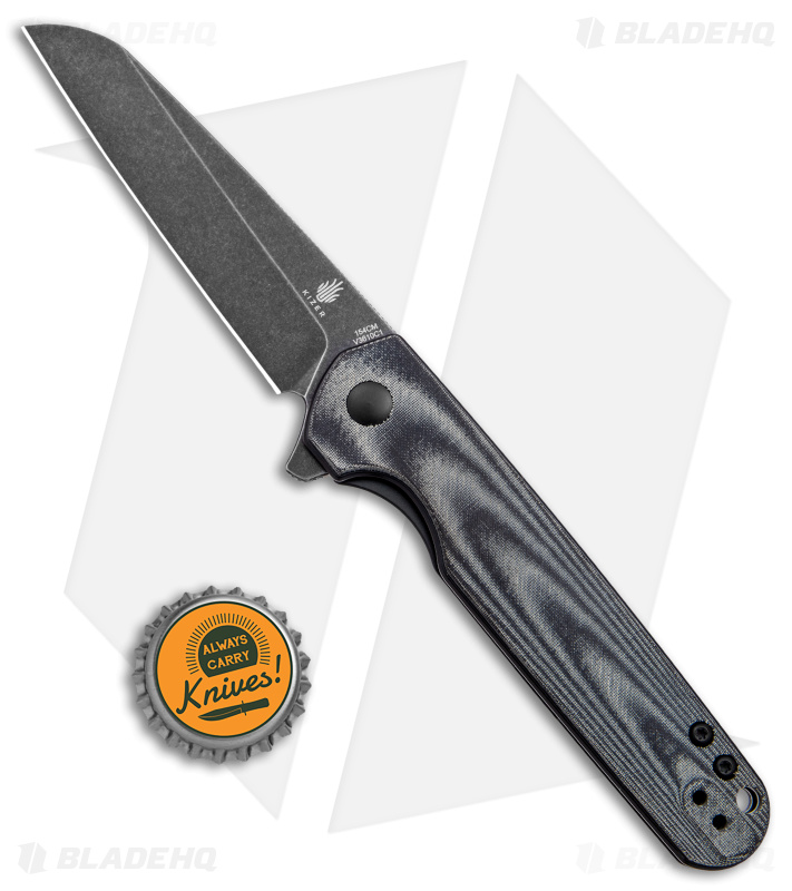 Kizer Azo LP Liner Lock Black Micarta (Black SW) - Blade HQ