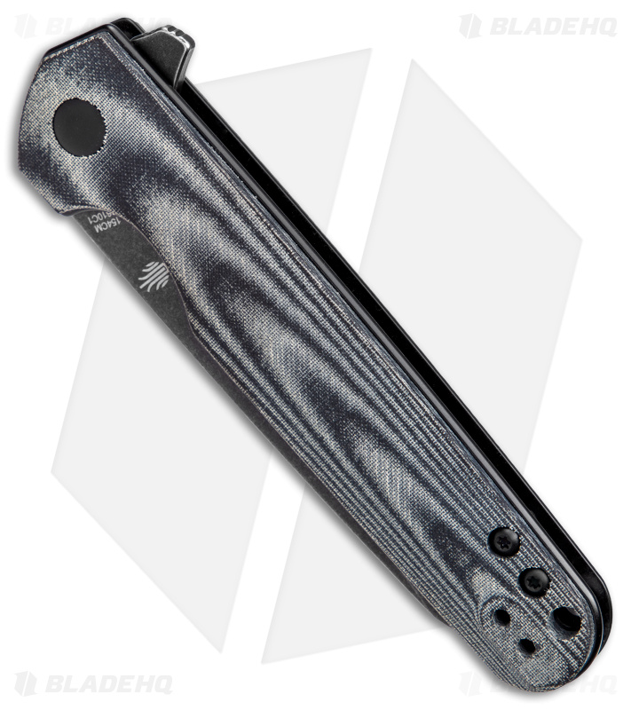 Kizer Azo LP Liner Lock Knife Black Micarta (3.4"  Black Stonewash) V3610C1