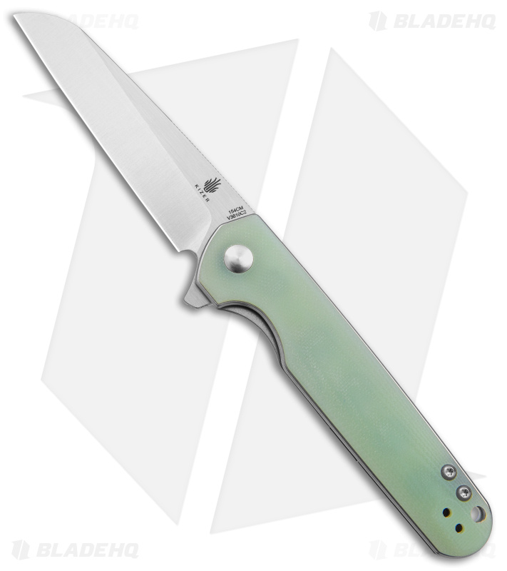 Kizer Azo LP Liner Lock Knife Jade G-10 (Satin) - Blade HQ