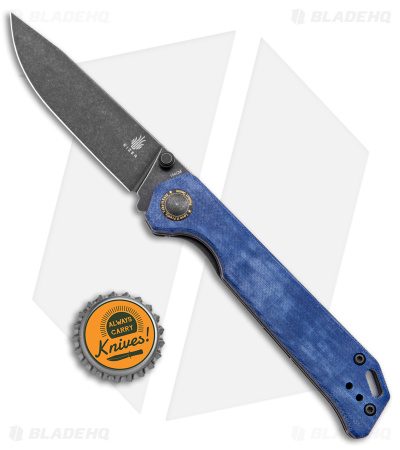 Kizer Azo Vanguard Series Begleiter Knife Denim Micarta (3.5" Black SW)