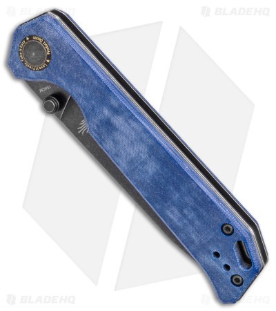 Kizer Azo Vanguard Series Begleiter Knife Denim Micarta (3.5" Black SW)