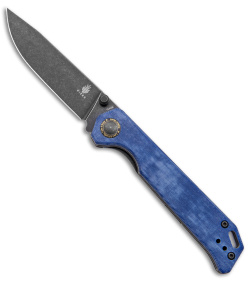 Kizer Azo Vanguard Series Begleiter Knife Denim Micarta (3.5" Black SW)