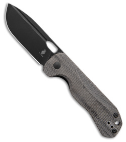 Kizer Bugai Liner Lock Knife Black Micarta (3.11" Black)