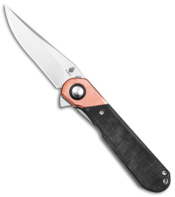 Kizer Vanguard Comet Liner Lock Knife Copper/Black Micarta (2.9" Satin)