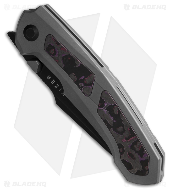 Kizer Cutlery Feweed Knife Ti + Purple Haze FC Black SW