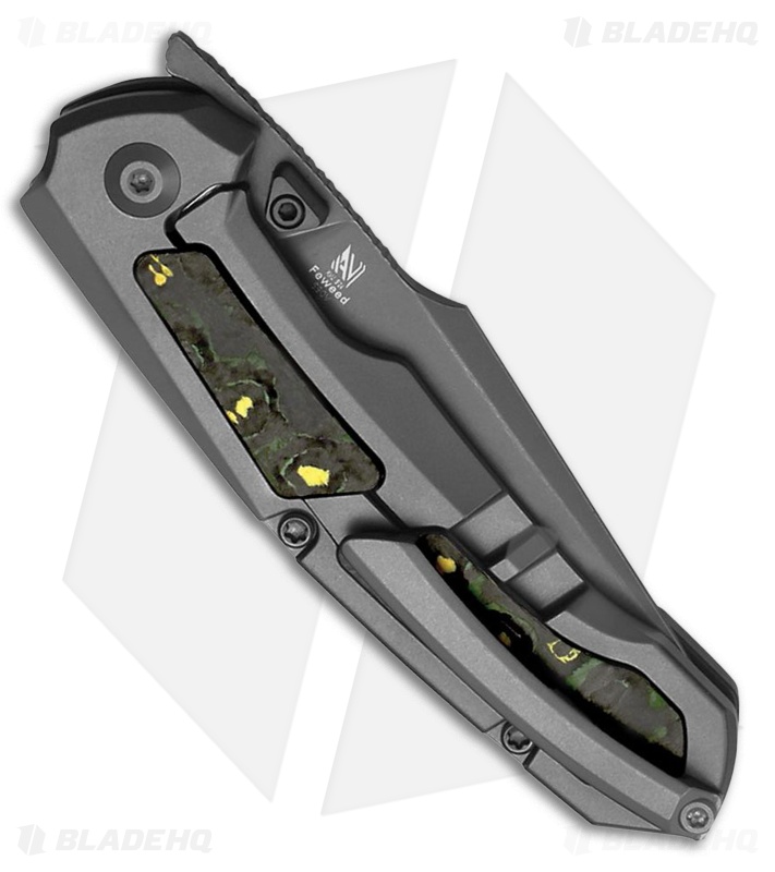 Kizer Cutlery Feweed Knife Ti + Toxic Storm FC Gray