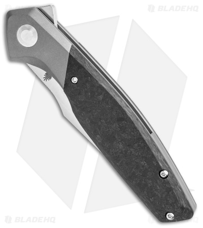Kizer Manganas Grazioso Frame Lock Knife Carbon Fiber/Titanium (3.4" Satin 20CV)