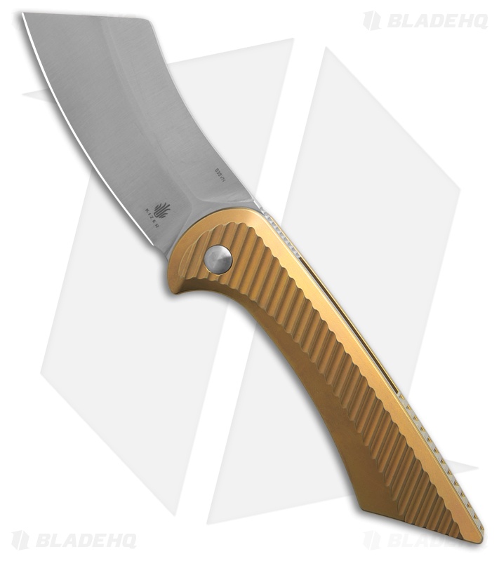 ラッセン　Lassen  Emperor's Dawn GL37/100 Kizer Dawn Frame Lock Knife Gold Ti Satin Ki3673A1