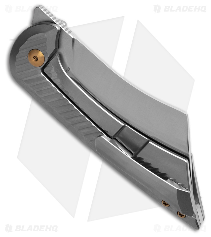 KINTETSU SERIES15200系　AOZORA Kizer Dawn Frame Lock Knife Silver Ti Satin Ki3673A2