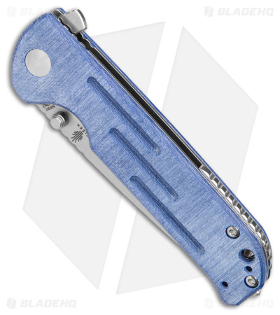 Kizer Justice Liner Lock Flipper Knife Denim Micarta (3.75" N690 Satin)