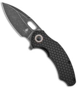 Kizer Degnan Mini Roach Liner Lock Knife Black G-10 (3" Black SW) V3477C2