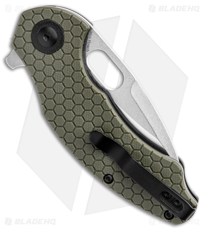 Kizer Vanguard Mini Roach - Flipper Knife | OD Green G-10