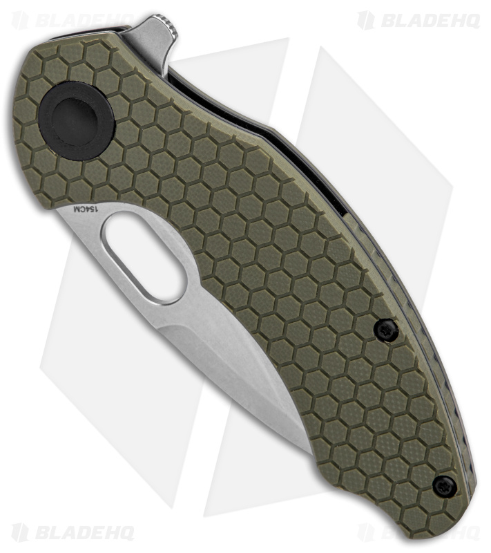 Kizer Vanguard Mini Roach - Flipper Knife | OD Green G-10