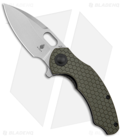 Kizer Vanguard Mini Roach - Flipper Knife | OD Green G-10