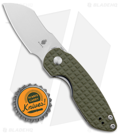 Kizer October Mini Liner Lock Knife Green G-10 (2.5" Stonewash) V2569C1