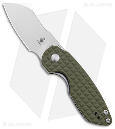 Kizer October Mini Liner Lock Knife Green G-10 (2.5" Stonewash) V2569C1