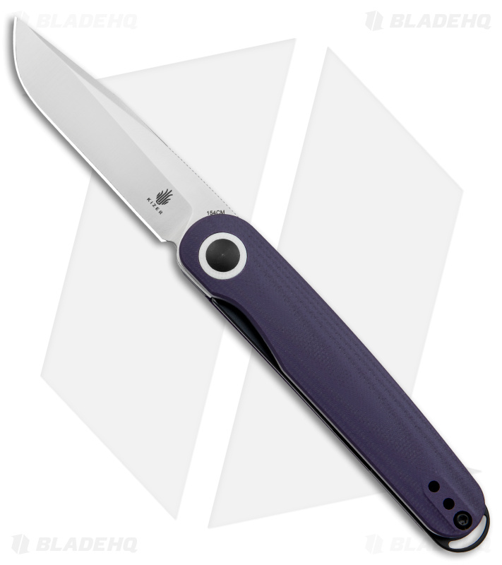 Kizer Azo Squidward Knife | Purple G-10 V3604C1 - Blade HQ