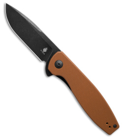 Kizer The Swedge Liner Lock Knife Brown G-10 (3.5" Black) L4001A1