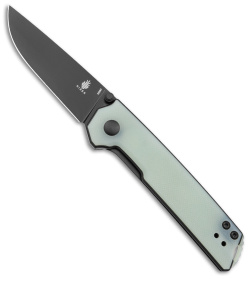 Kizer Vanguard Domin Mini Liner Lock Folding Knife Jade G-10 (2.9" Black)