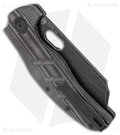 Kizer Vanguard Sheepdog XL C01C Liner Lock Knife Black Micarta (4" Black SW)