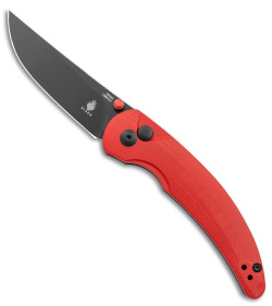 Kizer Swaggs Chili Pepper Button Lock Knife Red G-10 (3" Black) V3601C1