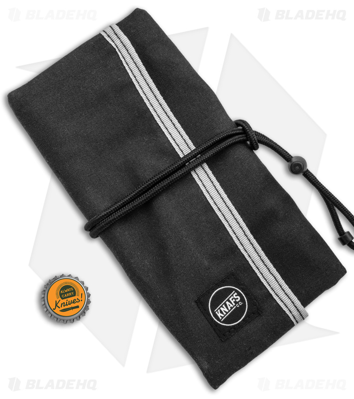 KNAFS Tool Burrito Maintenance Knife Roll Carry Case - Black Canvas