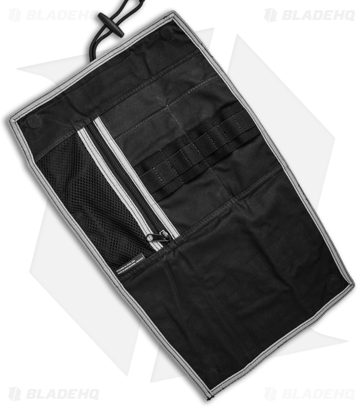 KNAFS Tool Burrito Maintenance Knife Roll Carry Case - Black Canvas