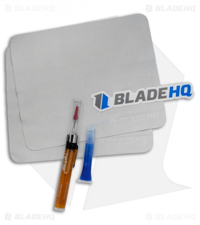 Knife Care Kit Bundle w/ Tuf-Glide Pen + Threadlocker + 2 Polishing Cloths