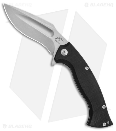 Knight Elements V2 Ultra Kukri Frame Lock Knife Black G-10 (4.4" Stonewash)