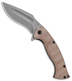 Knight Elements V2 Ultra Kukri Frame Lock Knife Micarta/Black Ti (4.4" SW)