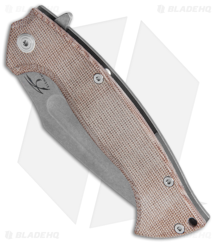 Knight Elements V2 Ultra Kukri Frame Lock Knife | Gray/Tan