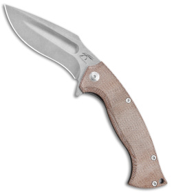 Knight Elements V2 Ultra Kukri Frame Lock Knife Micarta (4.4" Stonewash)