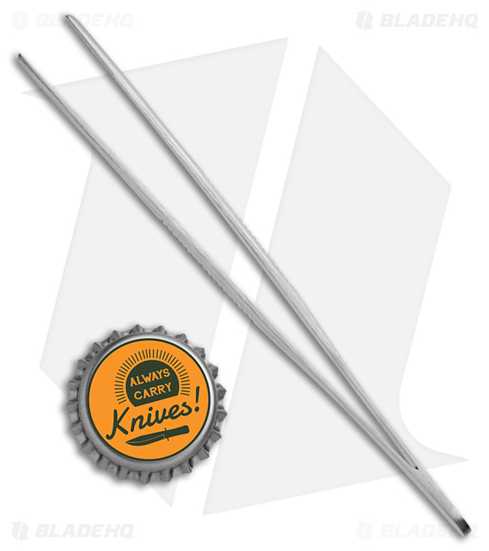 Assembly Tweezer: Stainless Steel, Bent Tip, 6-1/2" OAL